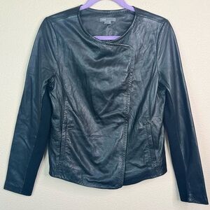 Vince leather biker jacket size M